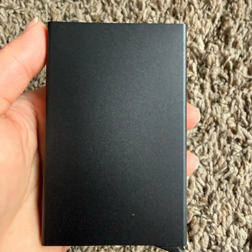 Pop-Up Card Holder RFID Protection Slim Aluminum Men Wallet
